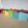 Grimms Konzentrische Kreise und Ringe Pastell  20 Teile Holz 3+