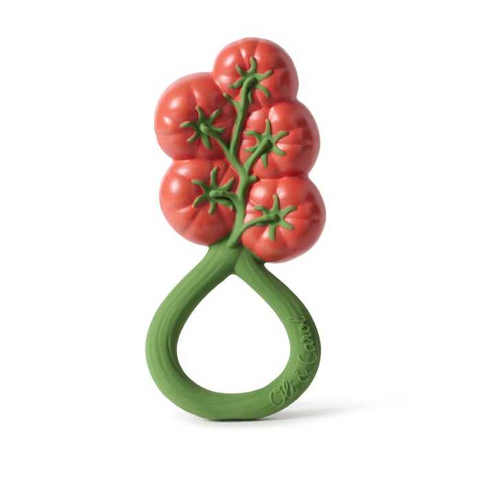 Oli&Carol Tomato Rattle Toy Baby Rassel
