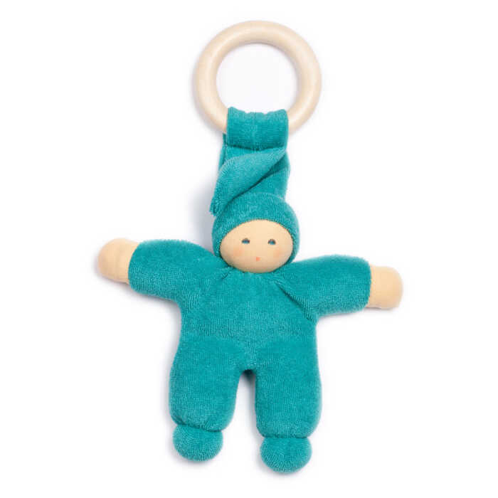 Nanchen Pimpel mit Ring Ahorn Baby Schmusepuppe 22cm