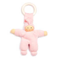 Nanchen Pimpel mit Ring Ahorn Baby Schmusepuppe 22cm