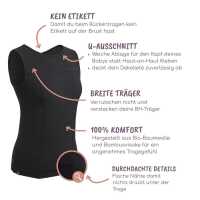 Mamalila Keep dry shirt M schwarz Trageshirt für aktive Eltern