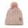 Aliap Wintermütze mit Bommel Ripp Merino Wolle Kindermütze