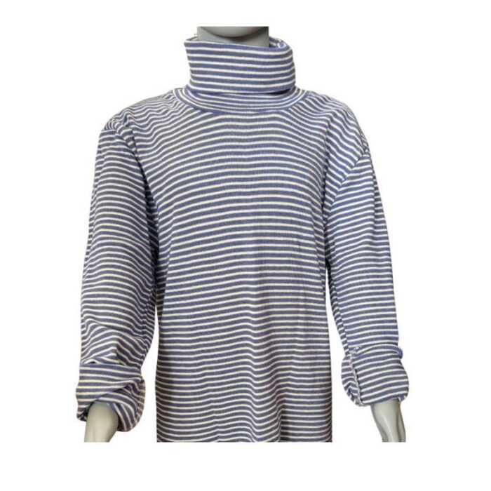 Cosilana Kinder Rolli 164 jeans/natur geringelt Wolle kbT / Seide