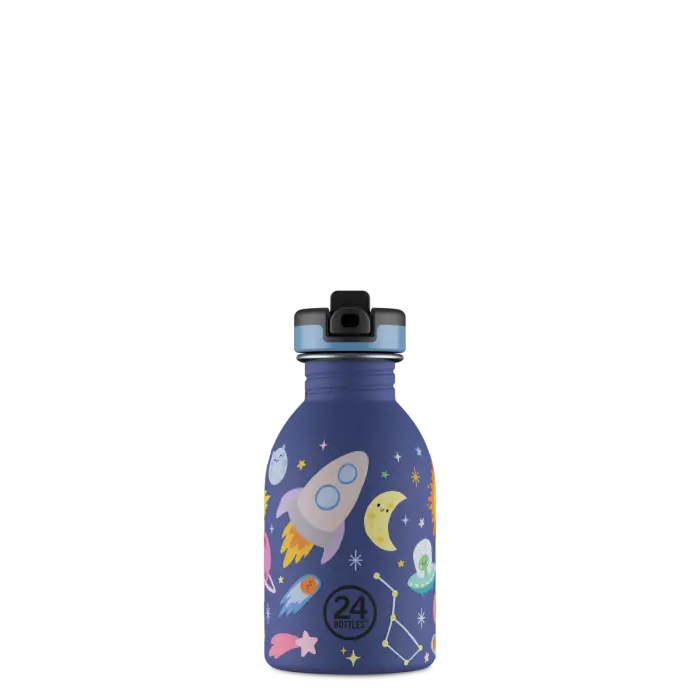 24bottles Urban Bottle 250ml Space Friends Trinkflasche Edelstahl mit Sport Lid