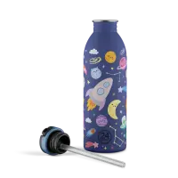 24bottles Urban Bottle 500ml Space Friends Trinkflasche Edelstahl mit Sport Lid