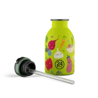 24bottles Urban Bottle 250ml Veggie Friends Trinkflasche Edelstahl mit Sport Lid