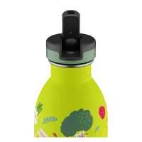 24bottles Urban Bottle 500ml Veggie Friends Trinkflasche Edelstahl mit Sport Lid