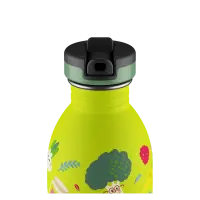 24bottles Urban Bottle 500ml Veggie Friends Trinkflasche Edelstahl mit Sport Lid
