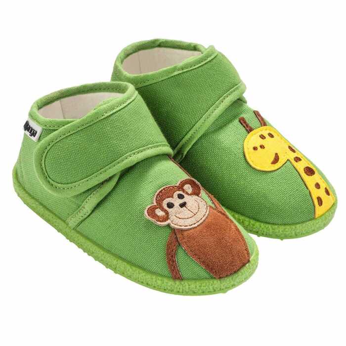 Nanga Affe 2.0 Baby-Hausschuh grün