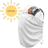 Mamalila UV-Tragecover Shade grau gestreift