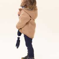 Disana Walk-Jacke Zipp 98/104 karamell Schurwoll kbT GOTS