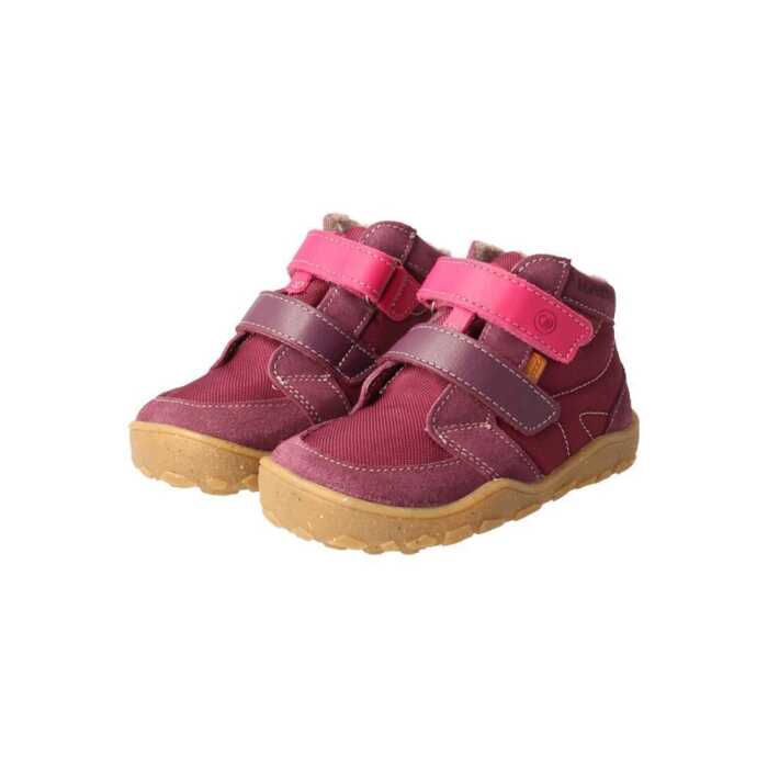 BLifestyle biberSTYLE TEX 26 pflaume Wollvliesfutter Kinder Barfußschuh