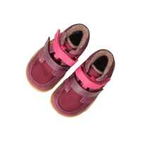BLifestyle biberSTYLE TEX 26 pflaume Wollvliesfutter Kinder Barfußschuh