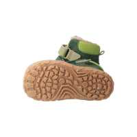 BLifestyle gibbonSTYLE TEX 23 waldgrün velour  Winterstiefel mit Wollfutter Barfußschuh