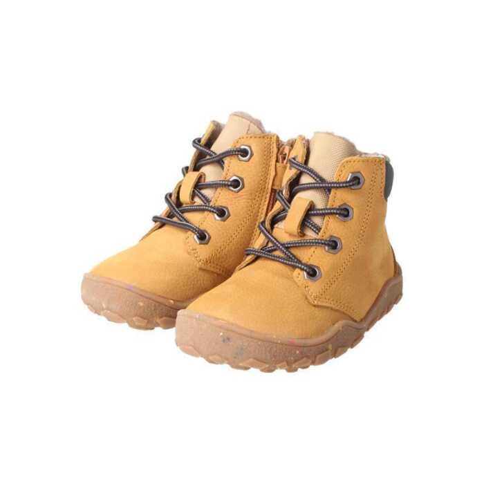 BLifestyle schwarzbärSTYLE TEX mit Wollfutter Barfuß Winterstiefel 24 sand