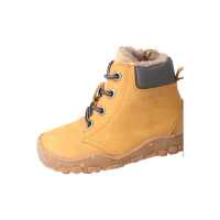 BLifestyle schwarzbärSTYLE TEX mit Wollfutter Barfuß Winterstiefel 24 sand