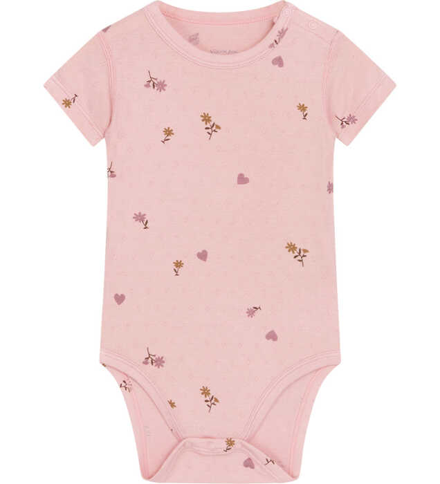 Hust & Claire Buller Baby Body kurzarm Bambus dusty rose