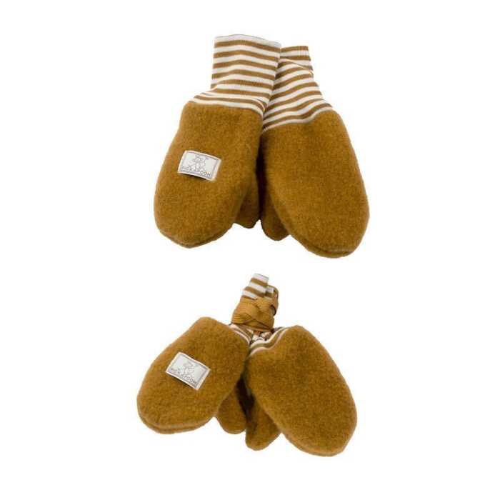 Pickapooh Kinder Fäustel Wollfleece kbT 2 caramel