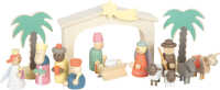 small foot Spielset Holzkrippe Weihnachtsgeschichte