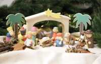 small foot Spielset Holzkrippe Weihnachtsgeschichte