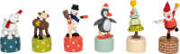small foot Drückfiguren Weihnachten und Winter Holz,...