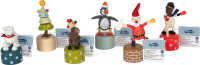 small foot Drückfiguren Weihnachten und Winter Holz, Stoff 3+ Weihnachtsbaum