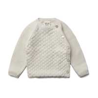 Puri Baby Kimono Ajour Wickelpullover Bio Baumwolle /...