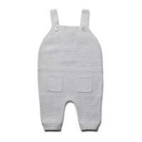 Puri Baby Latzhose Krausstrick Baumwolle kbT/Seide GOTS