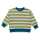 Sense Organics DARI Sweater Olivgrün-eisgrau geringelt