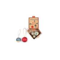 Grapat 5 Ornamente Wish balls Weihnachtsdeko 3+ Holz