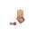 Grapat 5 Ornamente Wish balls Weihnachtsdeko 3+ Holz
