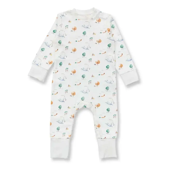 Sense Organics Tona Baby Strampler mit Landleben Druck Bio Baumwolle GOTS