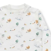 Sense Organics Tona Baby Strampler mit Landleben Druck Bio Baumwolle GOTS