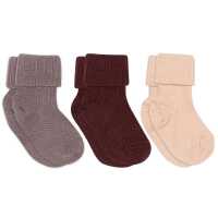 MP Denmark Wollripp Babysocke 3er Pack aus Schurwolle...