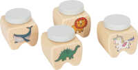 small foot Milchzahndose Holz Dino