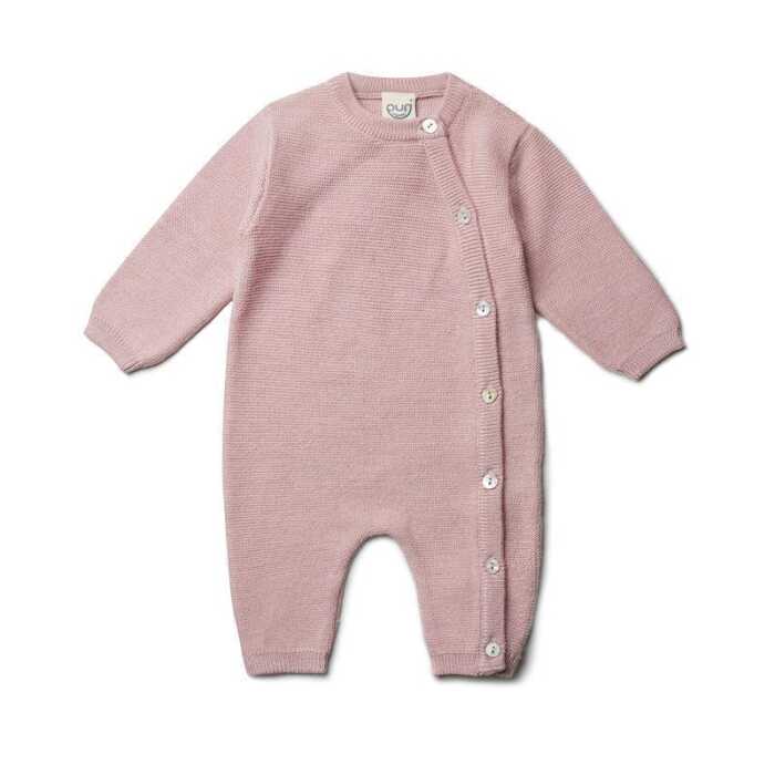 Puri Baby Overall Krausstrick Schurwolle kbT/Seide 62/68 blush