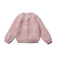 Puri Baby Cardigan Perlfangstrick Schurwolle kbT/Seide...