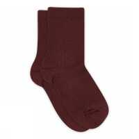 MP Denmark Wollripp Kindersocken aus Schurwolle wine red...