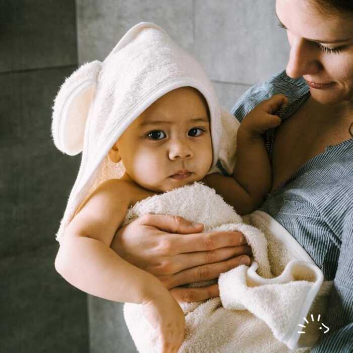 Popolini Baby Kapuzentuch LITTLE MONSTER