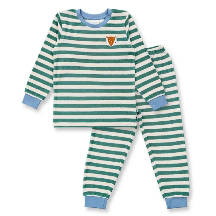 Sense Organics LONG JOHN Terry Kinder Pyjama Frottee Biobaumwolle GOTS