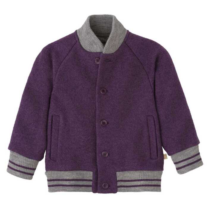 Disana College-Jacke Aubergine 122/128 Schurwolle kbT