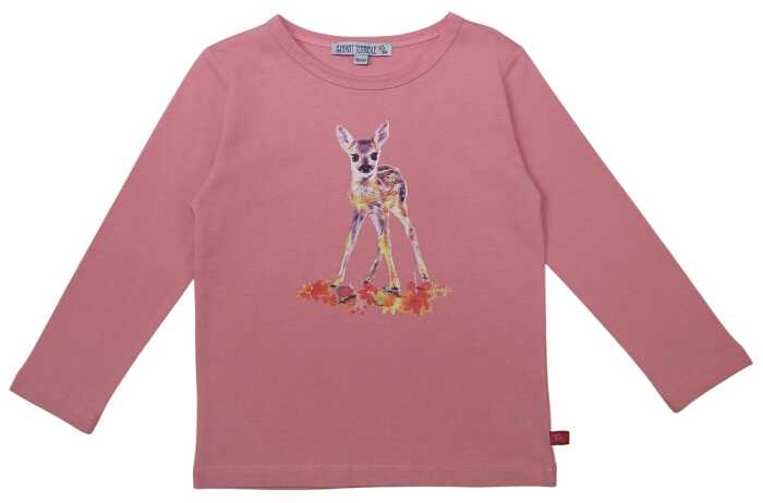 Enfant Terrible Shirt mit Rehdruck rose 98/104