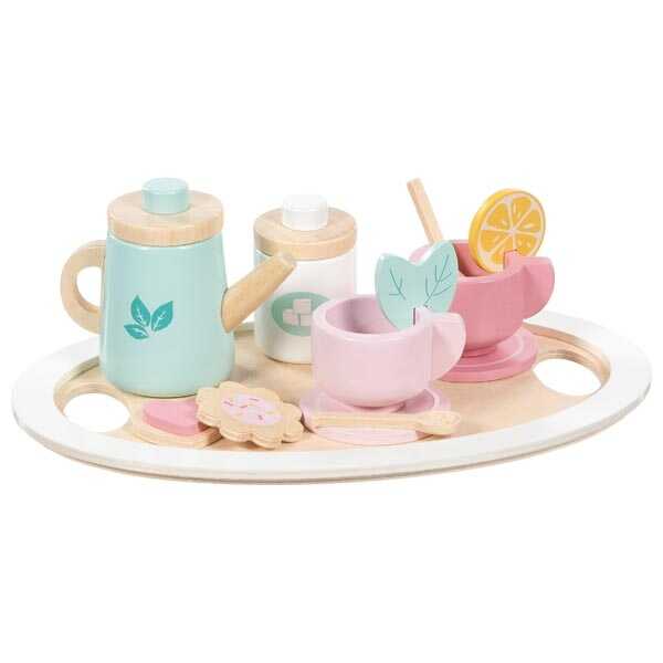Goki Teeservice Bunte Teestunde Kinder Spielzeug Holz 3+