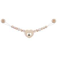 Goki Kinderwagenkette Herz mit Clips und Glöckchen