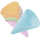 Spielstabil Eistüte pastell Kinder Sandkasten Spielzeug made in Germany hellblau pastell Waffelform