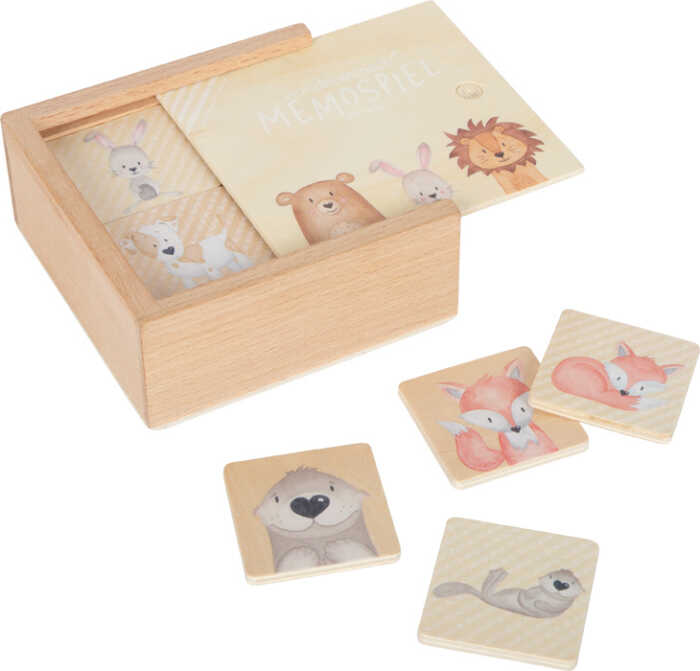 small foot Kinder Memo Tiere 28-teilig 5x5x0,5cm Holz 3+