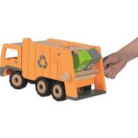 Goki Müllwagen Eco Kinder Holzspielzeug 3teilig 3+