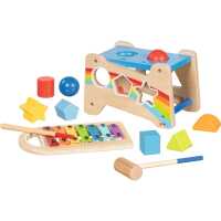 Goki Hammerbank mit Xylophon und Sortierfunktion Kinder...