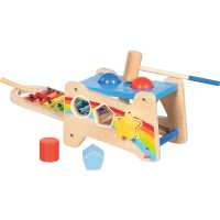 Goki Hammerbank mit Xylophon und Sortierfunktion Kinder Musikspielzeug