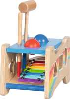 Goki Hammerbank mit Xylophon und Sortierfunktion Kinder Musikspielzeug